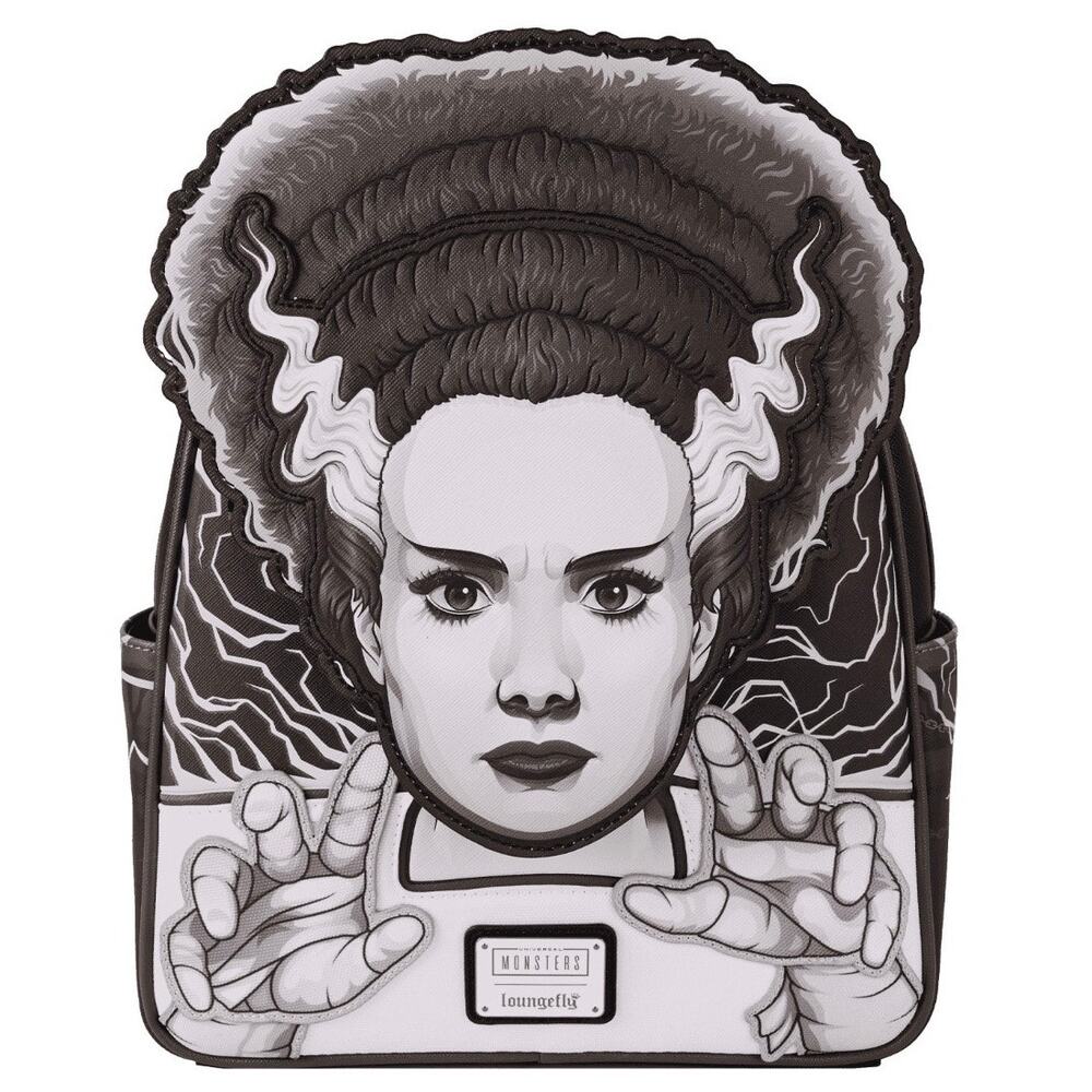 Loungefly Universal Monsters The Bride of Frankenstein GLOW mini Backpack NWT
